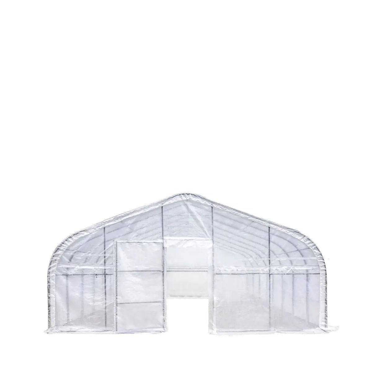 20’ x 40’ Tunnel Greenhouse Grow Tent w/12 Mil Ripstop Leno Mesh Cover, Cold Frame, Roll-up Windows, Peak Ceiling Roof, TMG-GH2040