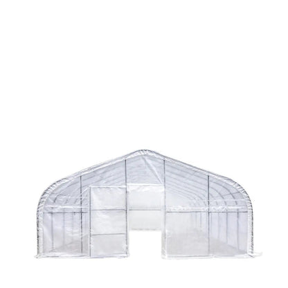 20’ x 40’ Tunnel Greenhouse Grow Tent w/12 Mil Ripstop Leno Mesh Cover, Cold Frame, Roll-up Windows, Peak Ceiling Roof, TMG-GH2040