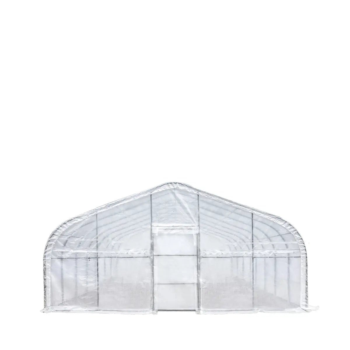 20’ x 40’ Tunnel Greenhouse Grow Tent w/12 Mil Ripstop Leno Mesh Cover, Cold Frame, Roll-up Windows, Peak Ceiling Roof, TMG-GH2040