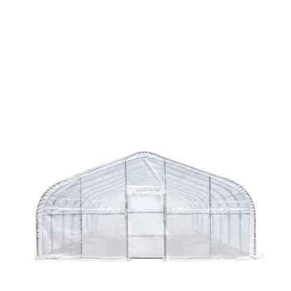 20’ x 40’ Tunnel Greenhouse Grow Tent w/12 Mil Ripstop Leno Mesh Cover, Cold Frame, Roll-up Windows, Peak Ceiling Roof, TMG-GH2040