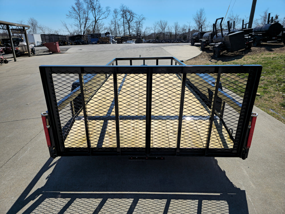 6’4″ x 16 Utility Trailer Double Axle Dovetail With Gate Powder Coated (2) 3500lb Axles