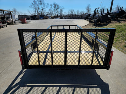 6’4″ x 16 Utility Trailer Double Axle Dovetail With Gate Powder Coated (2) 3500lb Axles
