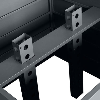 220 Gallon Stationary Composter, Galvanized/Powder Coated, TMG-MCP40