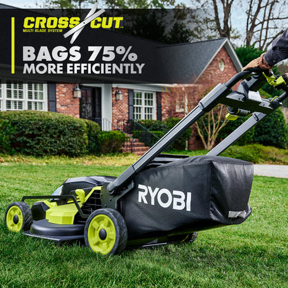 RYOBI 80v Hp brushless 30″ self-propelled dual-blade lawn mower kit