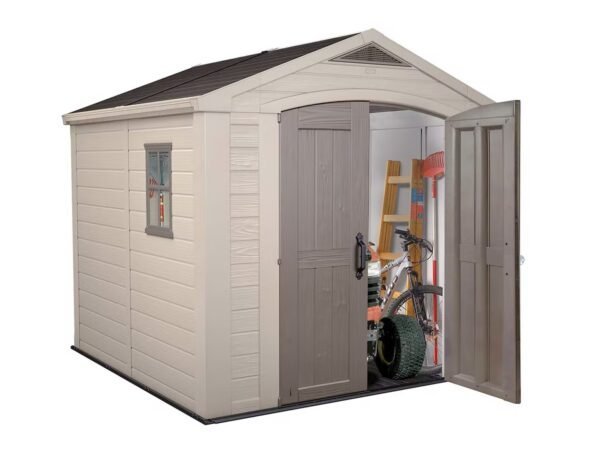 Keter Factor 8×8 Foot Large Resin Outdoor Shed