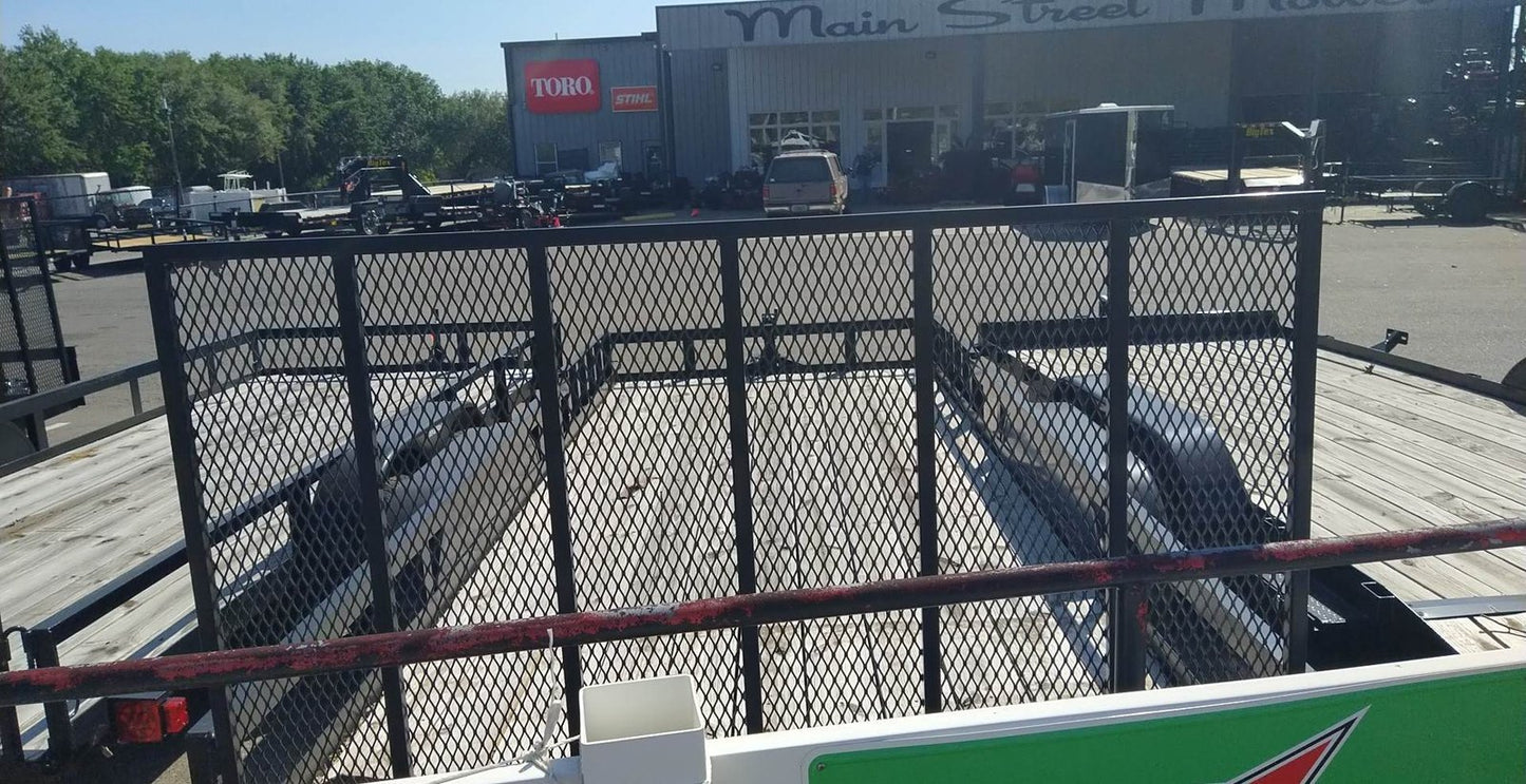 Triple Crown 7X18 Utility Trailer | Black | Rear Gate | ATV7X18