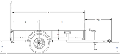 Big Tex Single Axle Utility Trailer | 35SA