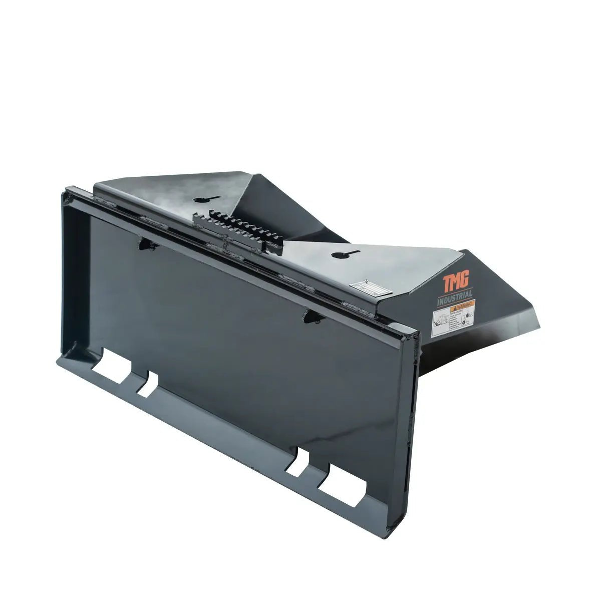 42″ Heavy-Duty Skid Steer Tree Scoop, 1500-lb Capacity, Chain Slot, 30″ Mouth Opening, High Abrasive Cut Edge, TMG-TS42