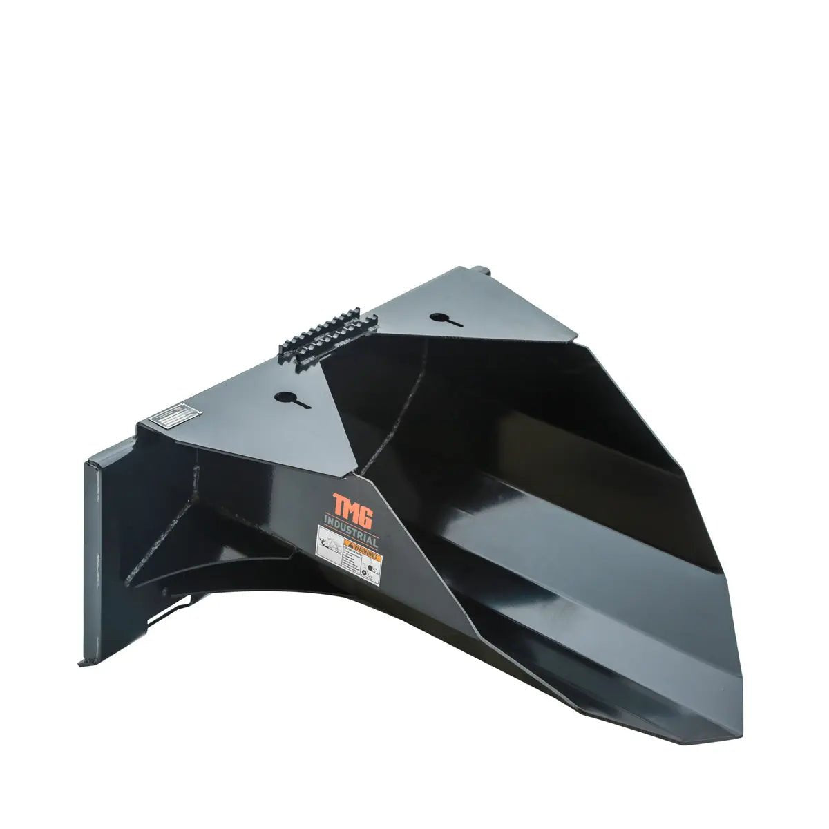 42″ Heavy-Duty Skid Steer Tree Scoop, 1500-lb Capacity, Chain Slot, 30″ Mouth Opening, High Abrasive Cut Edge, TMG-TS42