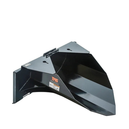 42″ Heavy-Duty Skid Steer Tree Scoop, 1500-lb Capacity, Chain Slot, 30″ Mouth Opening, High Abrasive Cut Edge, TMG-TS42