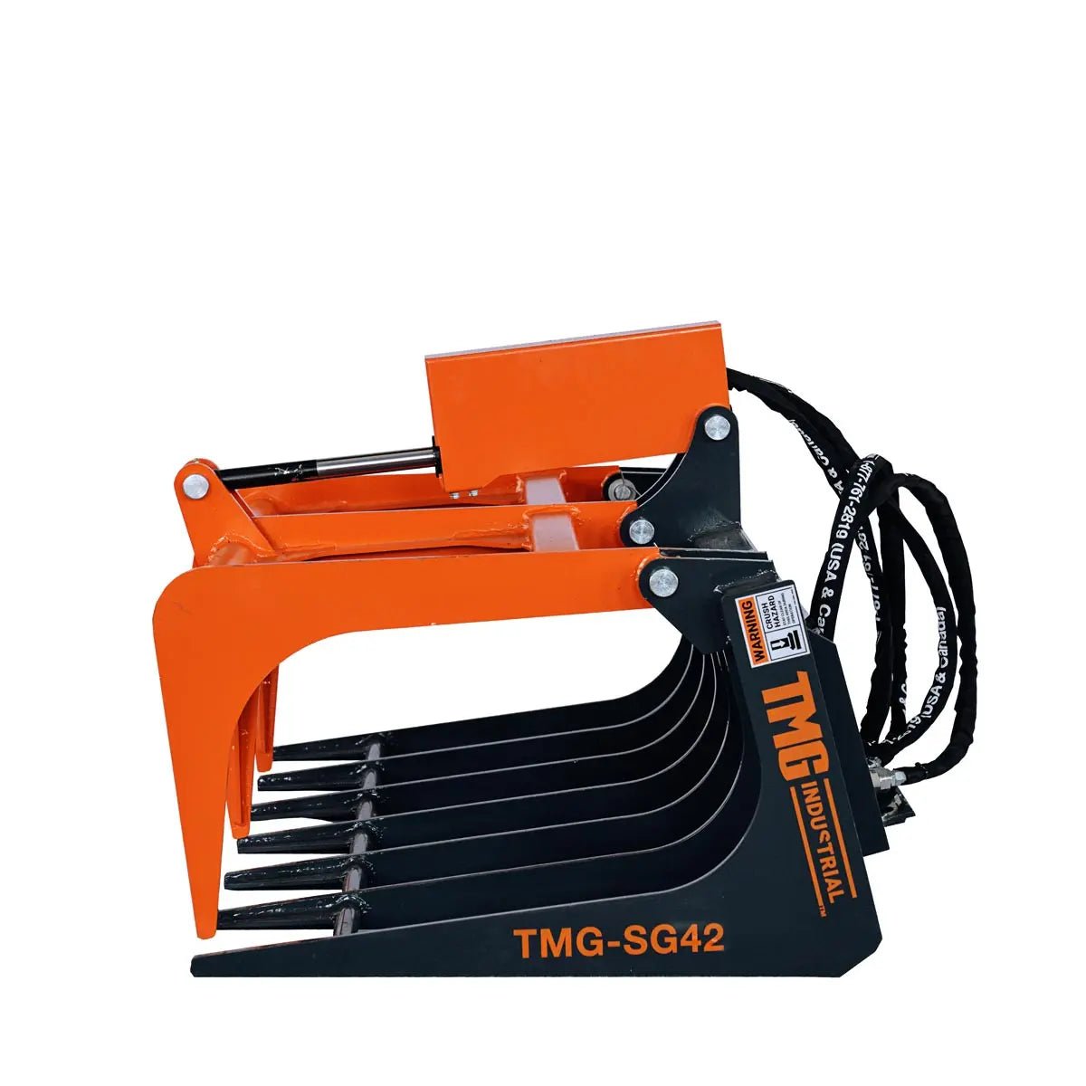 42″ Mini Skid Steer Skeleton Grapple Attachment, Toro Style Mount, 24″ Arm Opening, 2000 lb Weight Capacity, TMG-SG42