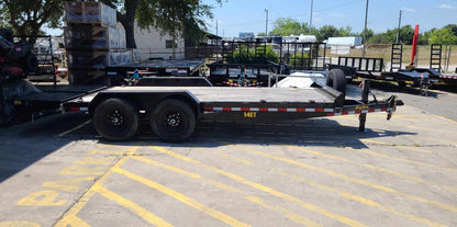 18 Foot Big Tex Black Heavy Duty Tandem Axle Equipment Trailer (14ET-18BK-MR)