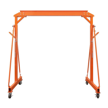 4400-lb Adjustable Height All-Steel Gantry Crane, Auto-Lock, 95″ Min. Height, 142″ Max. Height, Locking Swivel Caster Wheels, TMG-AGC21(Previously TMG-AGC20)