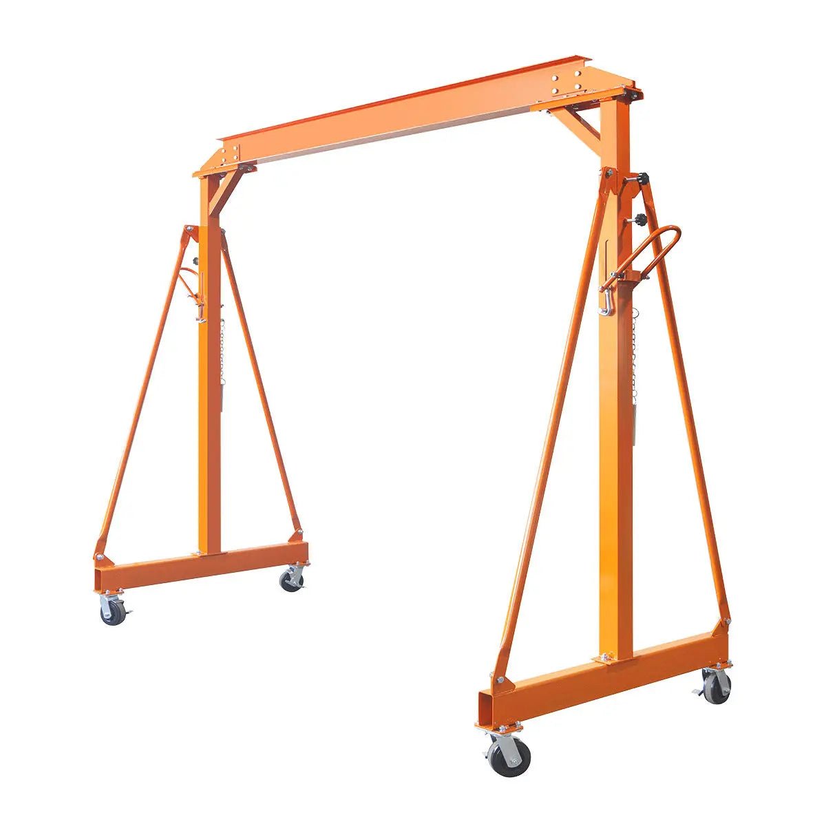 4400-lb Adjustable Height All-Steel Gantry Crane, Auto-Lock, 95″ Min. Height, 142″ Max. Height, Locking Swivel Caster Wheels, TMG-AGC21(Previously TMG-AGC20)