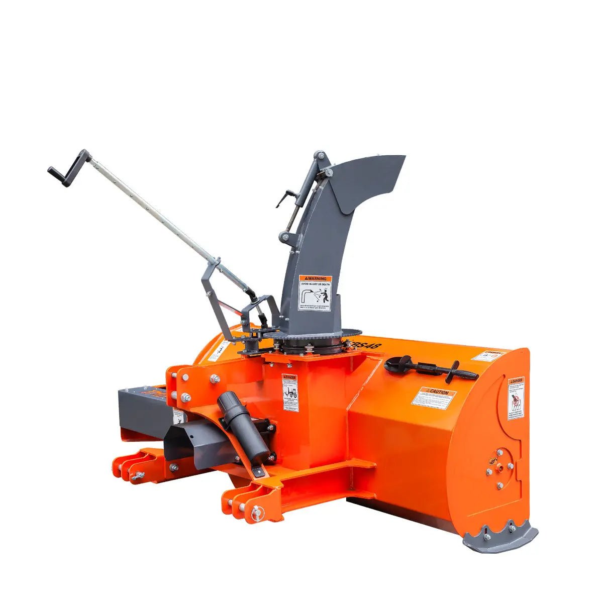 48″ 3-Point Hitch Snow Blower, 20-40 HP, 20″ Diameter Impeller, 360° Snow Chute, CAT 1 Suspension, TMG-TBS48