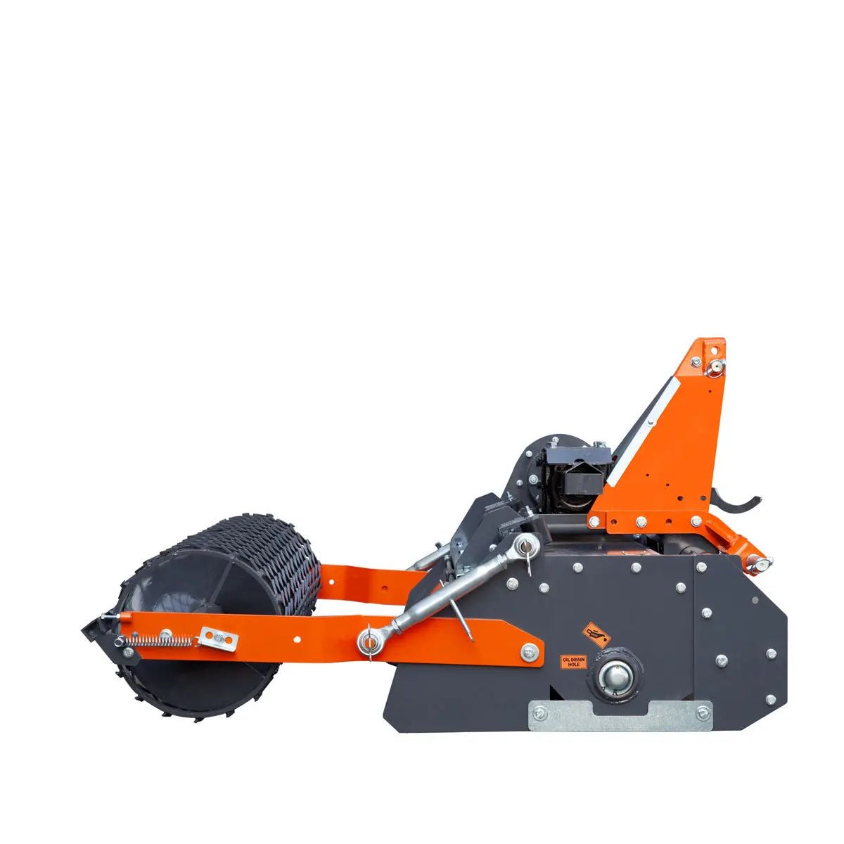 48″ Stone Burier Rotary Tiller, 3-Point Hitch, Category 1 Hookup, 25-50 HP Tractors, PTO Shaft Included, 2-1/2″ Stone Capacity, TMG-TSB48