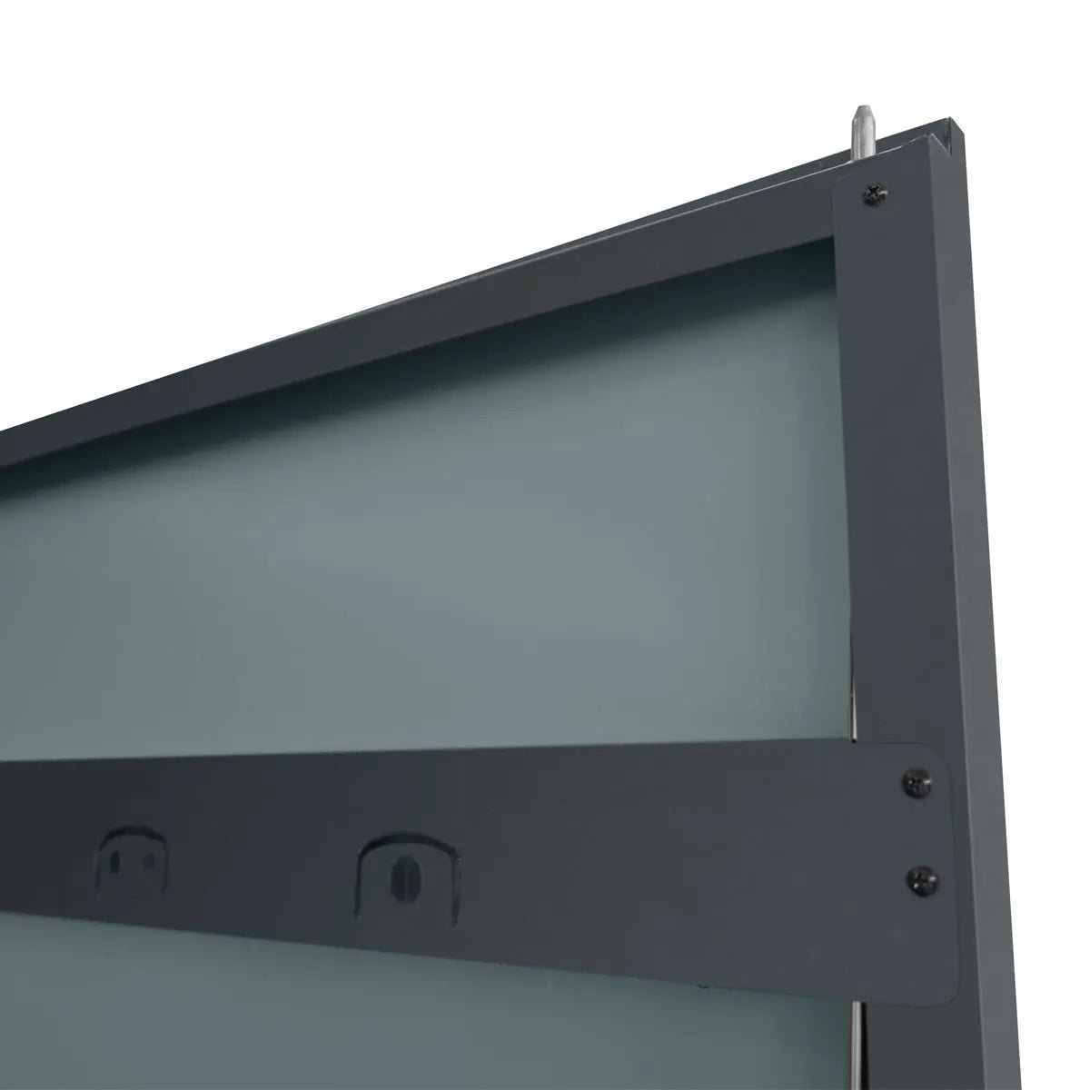 5 x 6 FT Apex Roof Metal Shed Pro Series, Galvanized corrugated metal, Apex roof design, Two air vents, TMG-MS0506