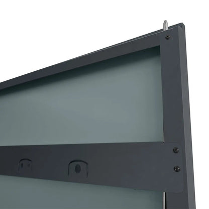 5 x 6 FT Apex Roof Metal Shed Pro Series, Galvanized corrugated metal, Apex roof design, Two air vents, TMG-MS0506