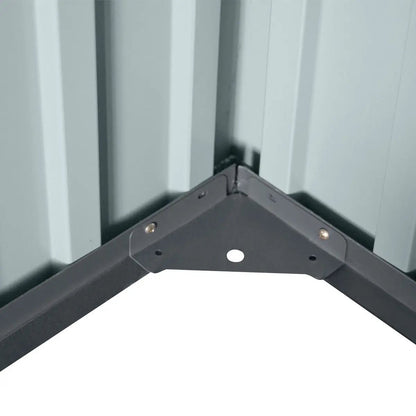 5 x 6 FT Apex Roof Metal Shed Pro Series, Galvanized corrugated metal, Apex roof design, Two air vents, TMG-MS0506