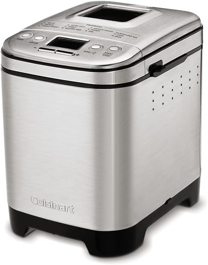 Cuisinart CBK-210 Stainless Steel Bread Maker, 16 Menus, 3 Loaf Sizes