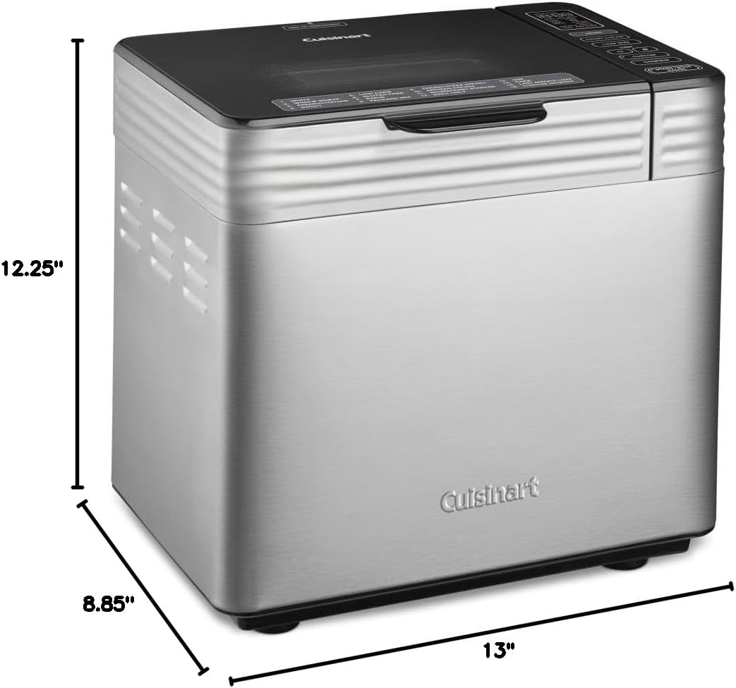 Cuisinart CBK-210 Stainless Steel Bread Maker, 16 Menus, 3 Loaf Sizes