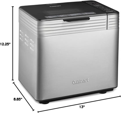 Cuisinart CBK-210 Stainless Steel Bread Maker, 16 Menus, 3 Loaf Sizes