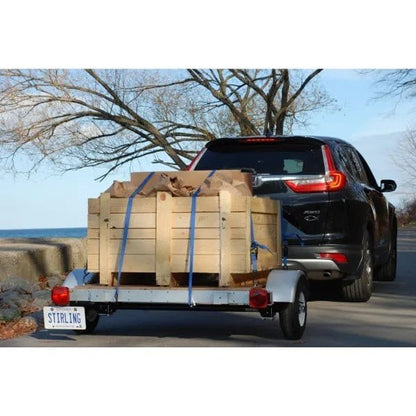 STIRLING, 4ft. x 4ft. Galvalume Kit Trailer w/8in. Wheels, Load Capacity 820 lb, Deck Length 4 ft, Deck Width 4 ft, Model# 48-048-KO8