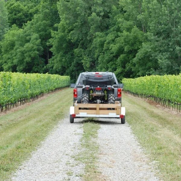 STIRLING, 5ft. x 8ft. Galvalume Kit Trailer w/12in. Wheels, Load Capacity 1250 lb, Deck Length 8 ft, Deck Width 5 ft, Model# 60-096-KO12