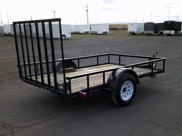 6×10 Single Axle Utility Trailer – Wood Floor & LED Lights