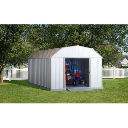 Arrow 10 ft x 14 ft Lexington Galvanized Steel Storage Shed