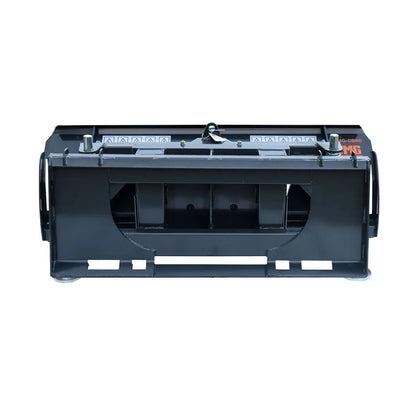 60″ Skid Steer Dozer Blade/Snow Pusher, 30° Left & Right, Bolt-On Cutting Edge, Adjustable Skid Shoes, Universal Quick Mount, TMG-DB60