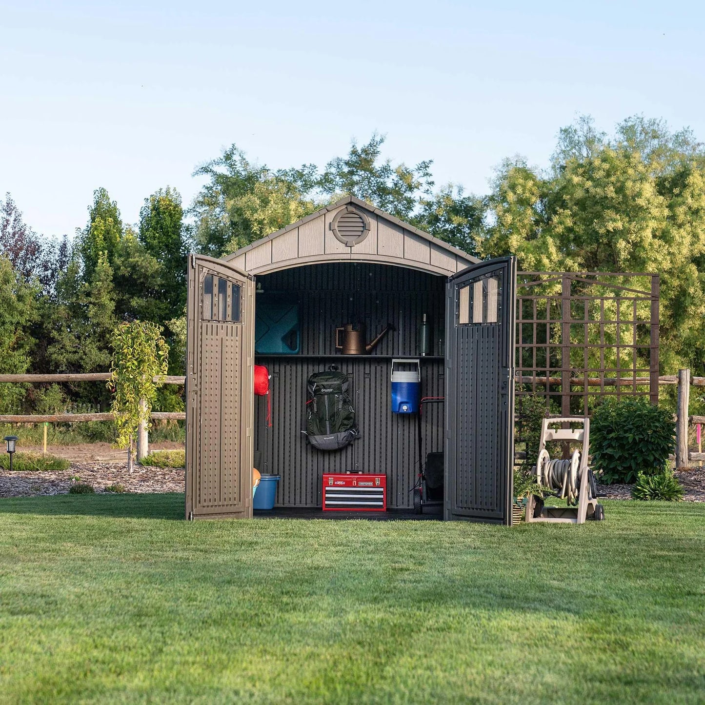 Lifetime 8 Ft x 7.5 Ft Outdoor Storage Shed