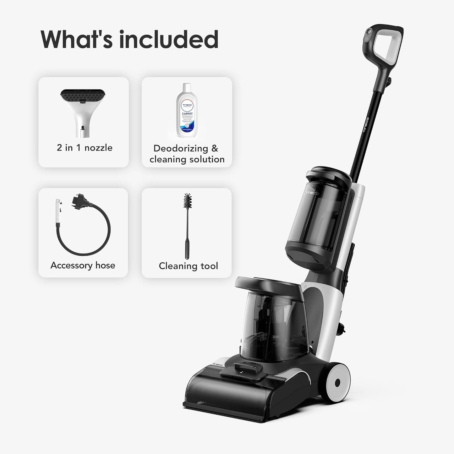 Tineco CARPET ONE Smart Lightweight Carpet & Upholstery Cleaner with LED Display