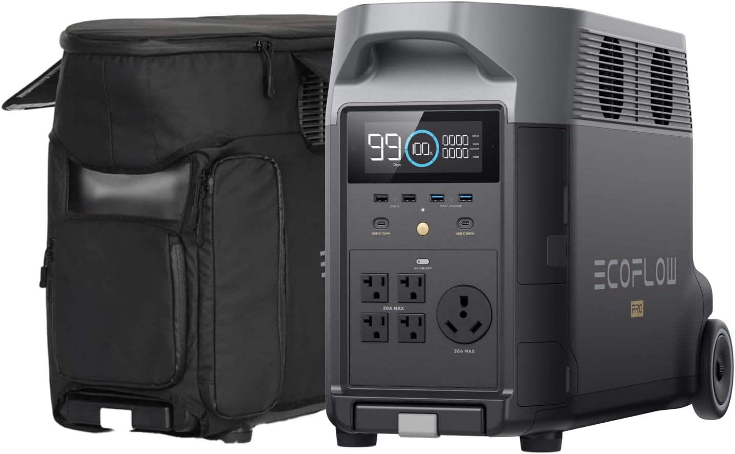 EF ECOFLOW DELTA Pro 3600Wh Portable Power Station – 3600W LiFePO4