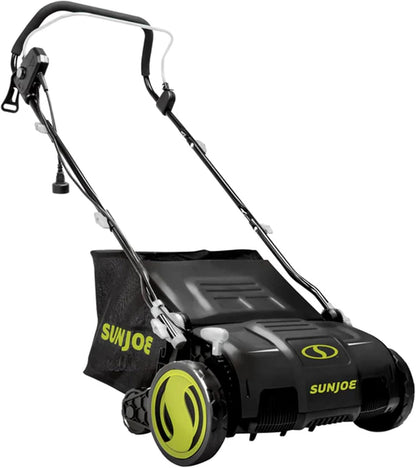 Sun Joe AJ805E 13A Electric Dethatcher & Scarifier, 15 in.