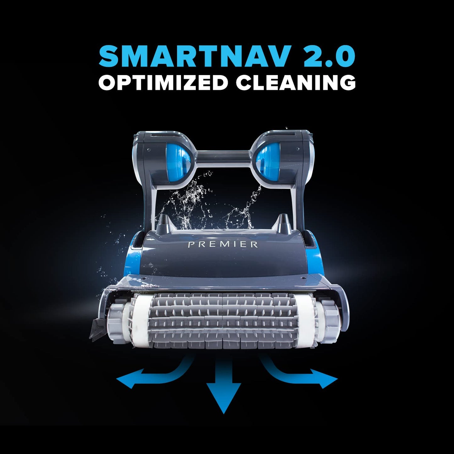 Dolphin Premier Robotic Pool Cleaner 2024 for Inground Pools up to 50ft