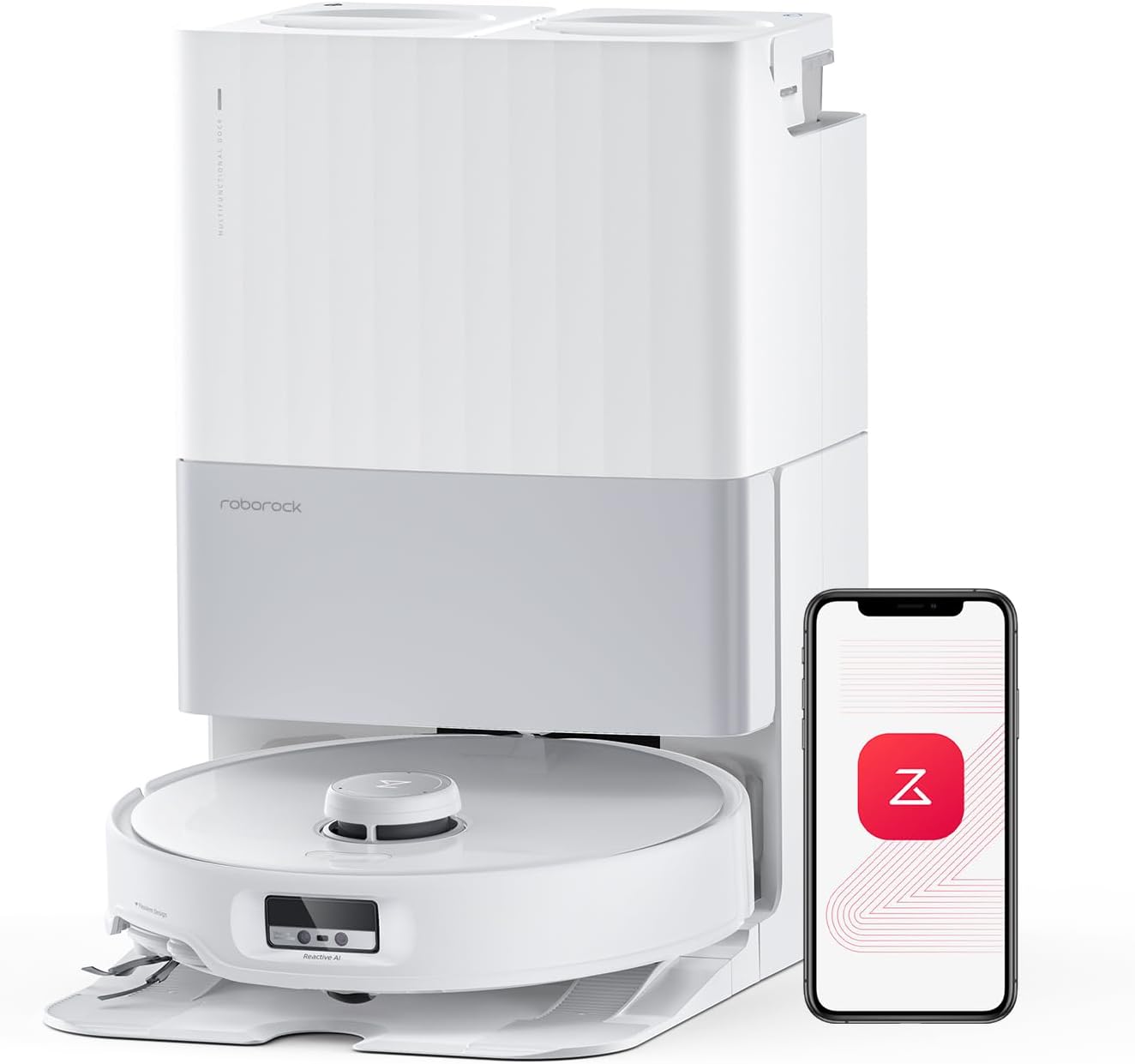 Roborock Qrevo Edge S5A Robot Vacuum & Mop, 18,500Pa, Zero-Tangle