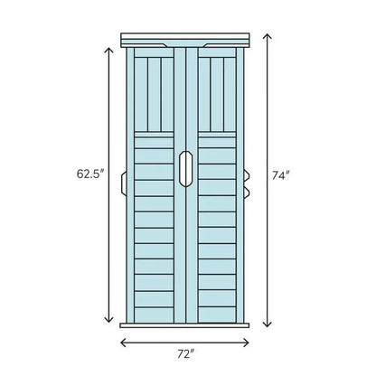 6 ft. W x 3 ft. D Grand Garden Chalet Cedar Wood Tool Shed