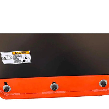 7’ Skid Steer Snow Pusher w/Steel Cutting Edge, Pivoting Wear Shoes, Side Braces, 40-70 HP, TMG-SP07