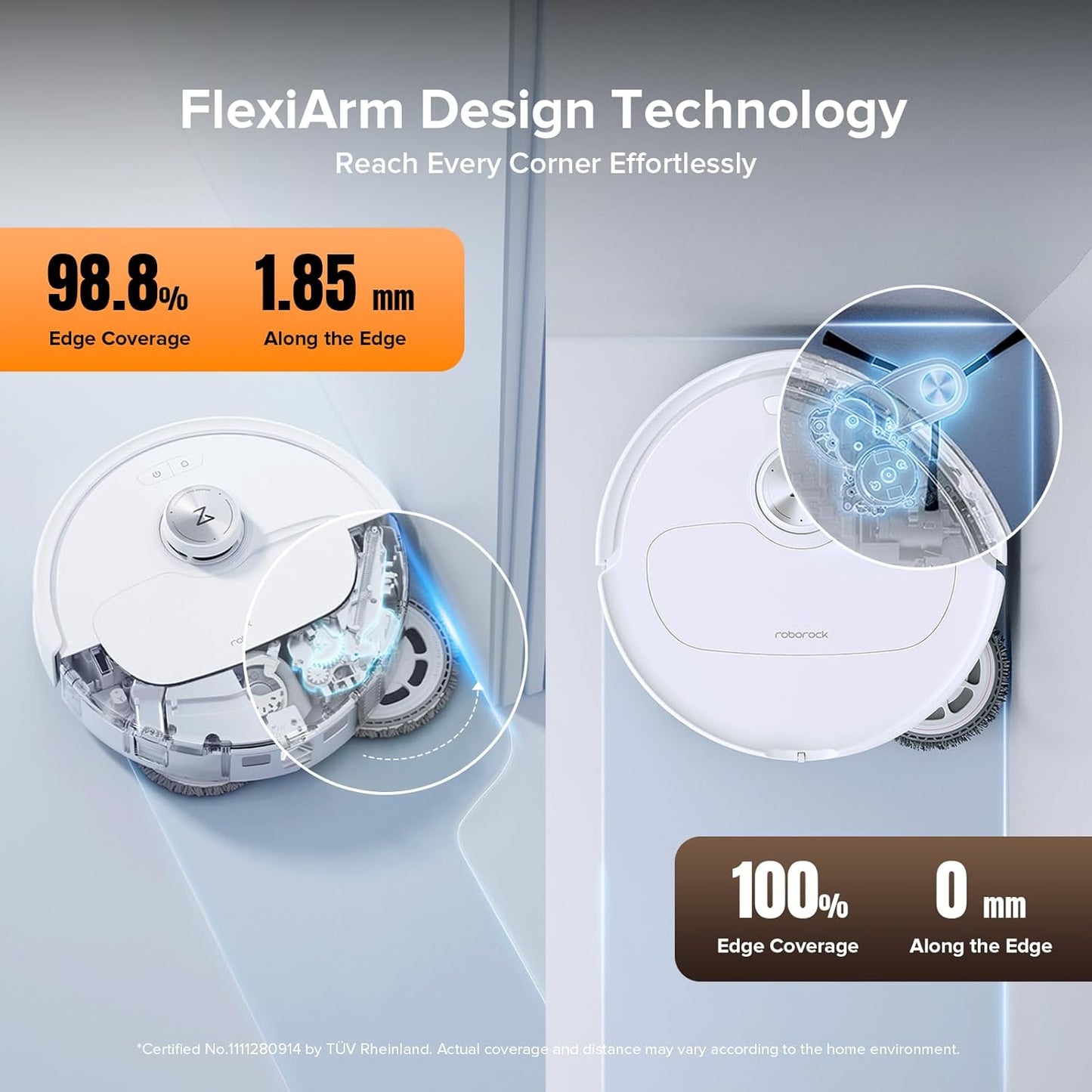 Roborock Qrevo Edge S5A Robot Vacuum & Mop, 18,500Pa, Zero-Tangle