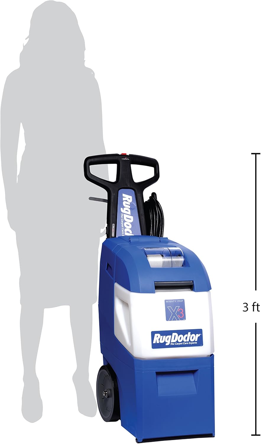 Rug Doctor X3 Commercial Carpet Cleaner Pet Pro Pack with Stain & Odor Removers