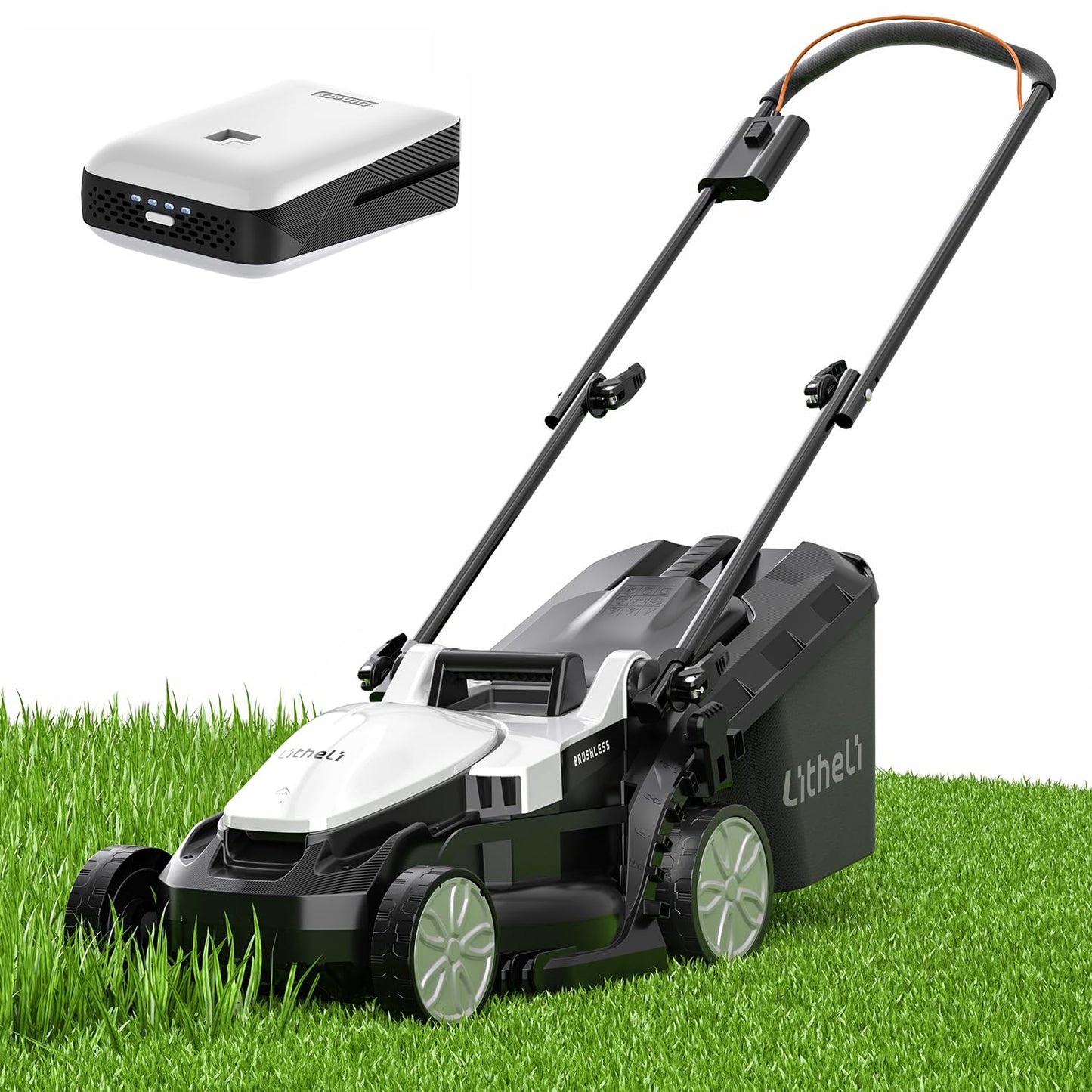 Litheli 13″ 20V Cordless Lawn Mower with 4.0Ah Battery
