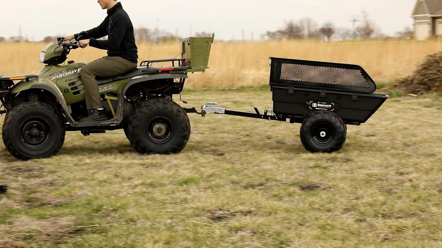 Impact Implements 1500 lb Utility Cargo Trailer with Pivot Dump for ATV, UTV, and Lawn Tractor