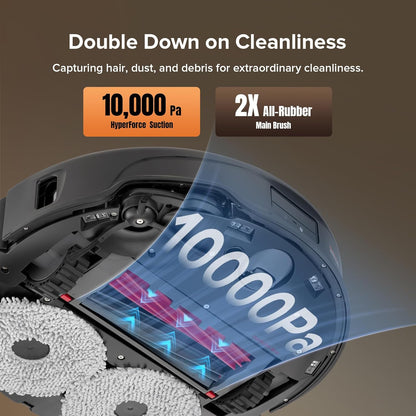 Roborock Qrevo Edge S5A Robot Vacuum & Mop, 18,500Pa, Zero-Tangle