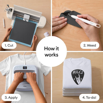 Cricut Explore 4 Cutting Machine Bundle with Vinyl & Iron-On Materials