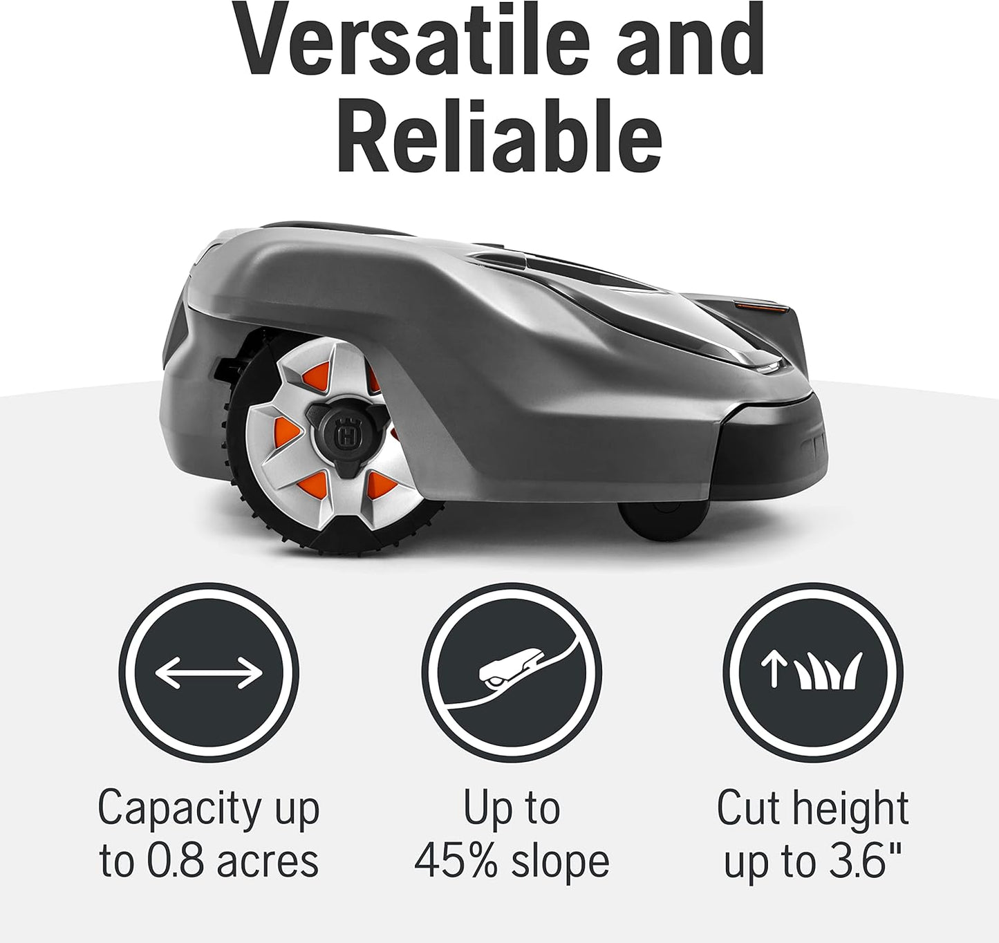 Husqvarna 440iQ Robotic Lawn Mower, 2 Acre, Wire-Free, Charging Station