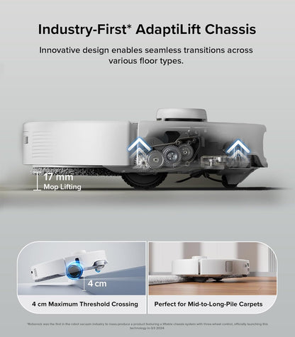 Roborock Qrevo Edge S5A Robot Vacuum & Mop, 18,500Pa, Zero-Tangle