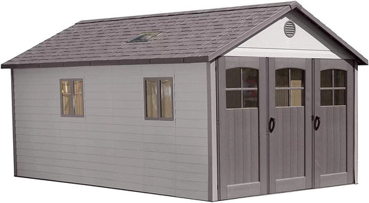 Lifetime 60236 11 x 18.5 Ft. Outdoor Storage Shed, 11 x 18.5, Desert Sand