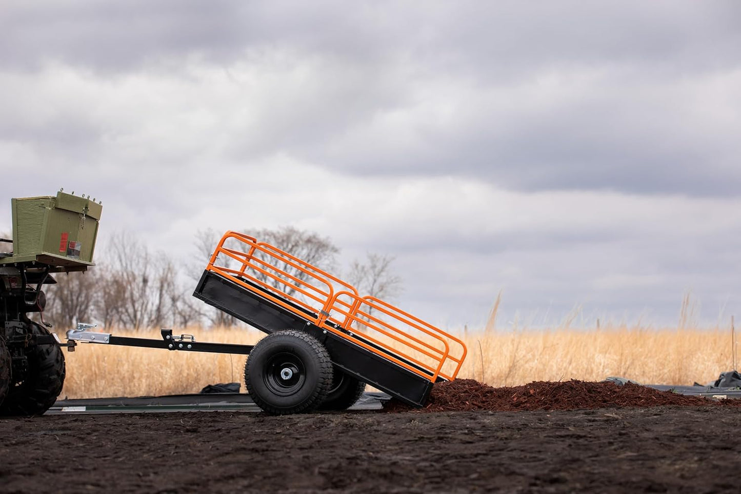 Impact Implements 1500 lb Utility Cargo Trailer with Pivot Dump for ATV, UTV, and Lawn Tractor