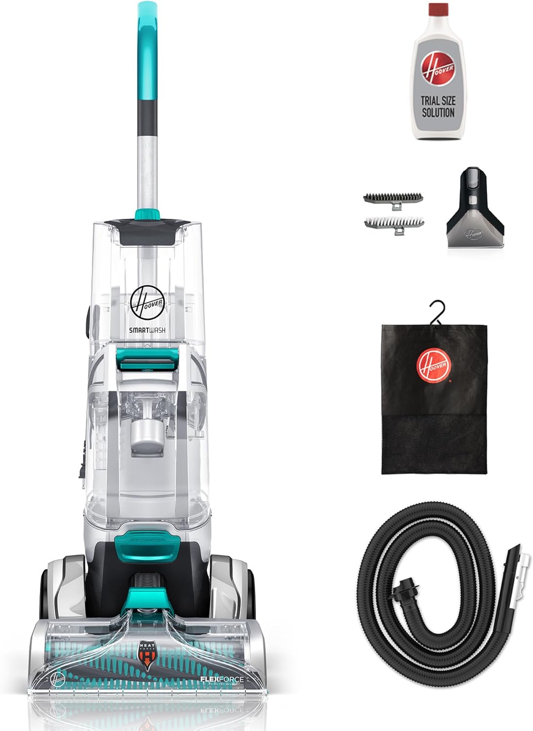Hoover Smartwash Automatic Carpet Cleaner Machine, FH52000, Turquoise